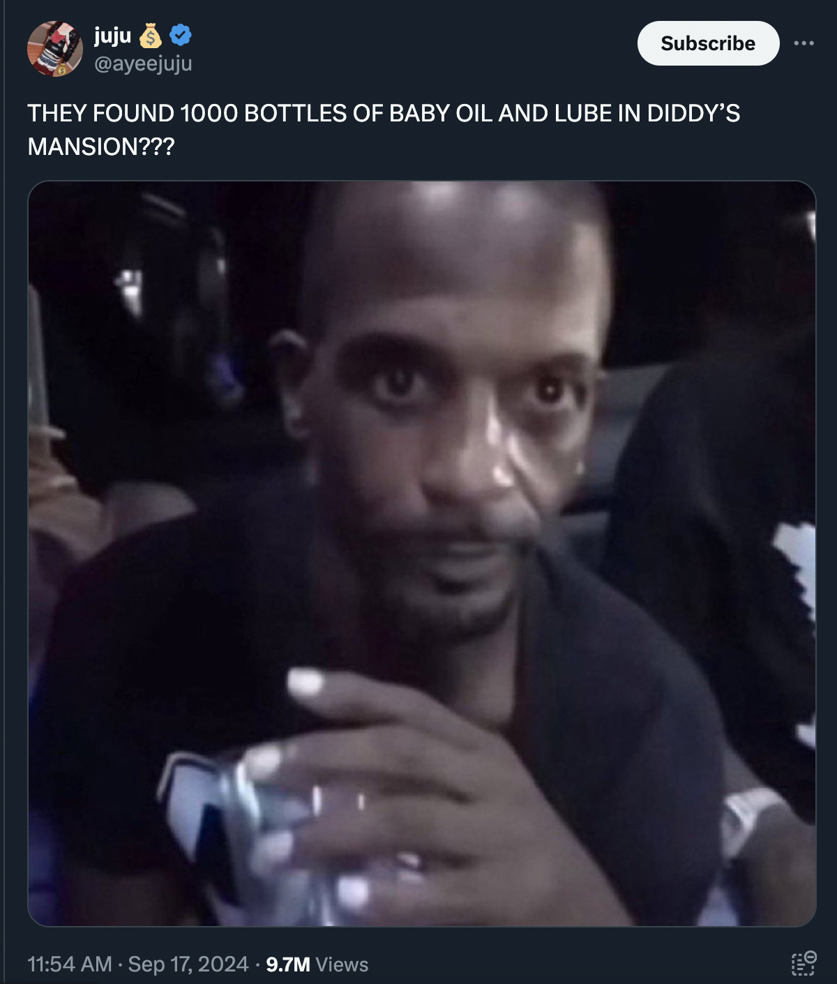 diddy tweets and reactions - charleston white stare - juju Subscribe They Found 1000 Bottles Of Baby Oil And Lube In Diddy'S Mansion??? 9.7M Views